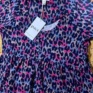 PACT Womens Jaguar Revive Flutter Sleeve Dress (S)